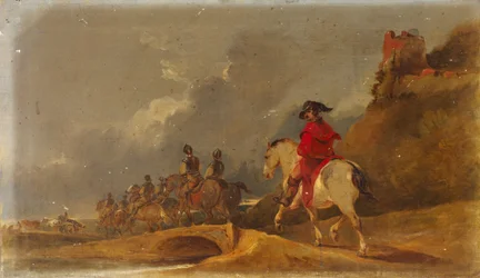 Cavalaria em uma paisagem